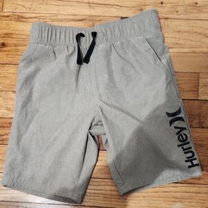 Hurley Tan Shorts with Black Logo, Boys 5/6